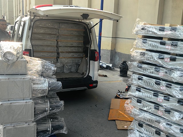 25套料位测量系统发往上海！