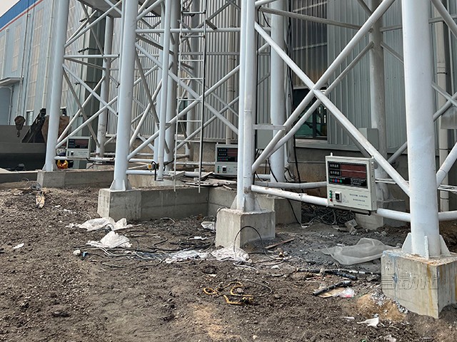 山东新型建材厂智能重锤料位计系统案例